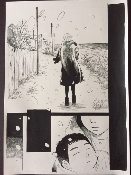 次に描きたい話が3種類あって、どれから描いたら良いものか('-`).。oO
画像はだいぶ前に描きかけてボツになった1ページ 