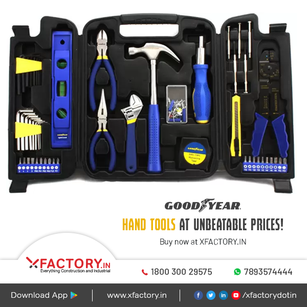 XFACTORYDOTIN's tweet photo. Now choose from an exclusive range of Good Year Hand tools online at best prices only on https://t.co/h7EzjRQ4Lh!

https://t.co/F8gFeYOrWC

#goodyear #goodyearonline #buyhandtoolsonline #handtoolsprices #xfactory #XFACTORYIN #hyderabad #constructionmaterials #buildingmaterials https://t.co/AhYfHOcJf9