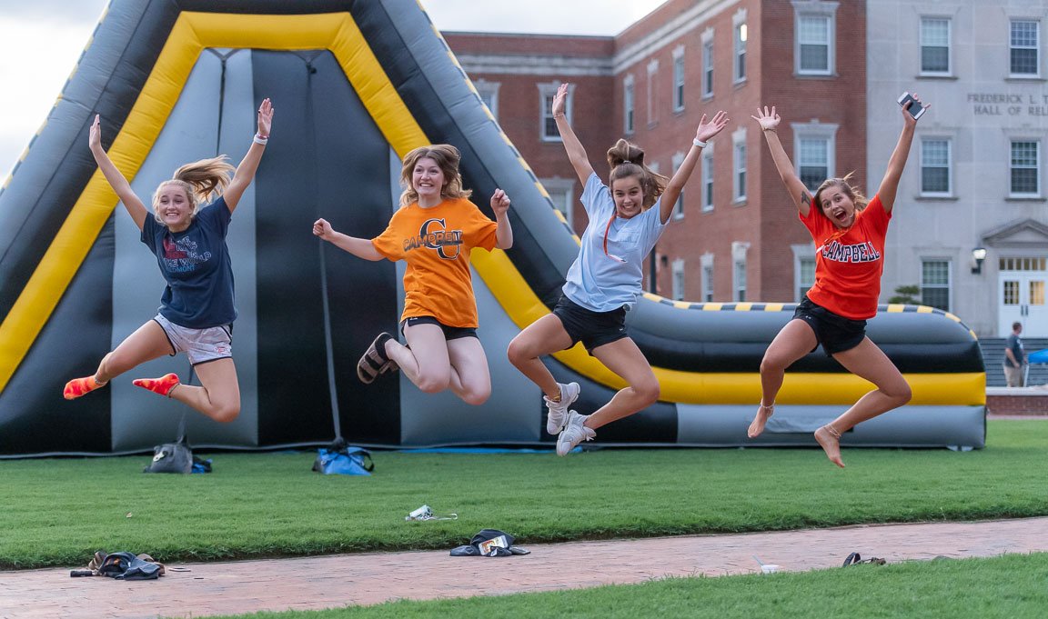 campbelledu's tweet photo. Happy first day of classes, Camels! Good luck, and stay dry out there. #FDOC

For more Move-In Weekend photos like this epic jump shot: 👉https://t.co/YHl9KdU2aj https://t.co/5zVzUIay9s