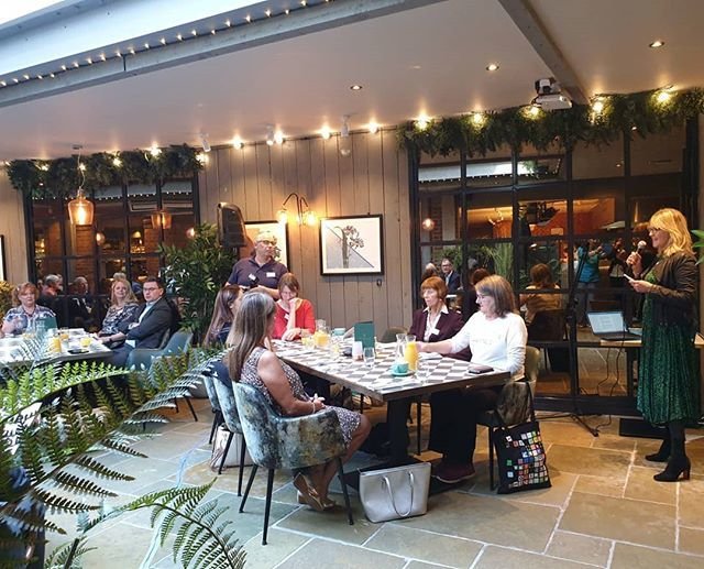 CityofExpertise's tweet photo. Beautiful venue at the @GeorgeHarpenden for the @StAlbansCOC Networking Brunch this a.m. 🥞☀️ Lots of great feedback on the session and talk from @ClaireBoyles - we'd highly recommend attending the next one! Who attended this morning? 👏 #StAbans #Networking #StAlbansBusinesses https://t.co/5w57RtBgF6