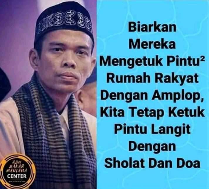 Ini ulama panutan umat, sederhana, bidang keilmuan lengkap, cerdas, ceramahnya nya sangat familiar, dan mudah difahami semua kalangan.saya coba mengajak sahabat tweeps semua..like and share, kata familiar dari beliau.yu, mari, partisipasi disini, untuk bantu up
👇
#UAS_WeLoveYou