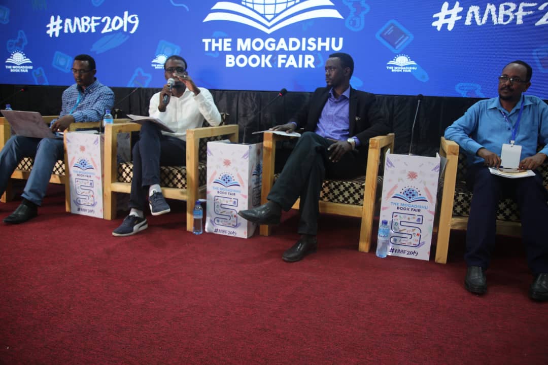 MogBF's tweet photo. On to the 5th panel discussion of Day 1 of #MBF2019 . The topic of discussion for this panel is 'Power of Somali Poetry'
And the panelist are:
Mohamed Abdulqadir 'Stanza'
Ibrahim Ahmed Ali 
Mohamed Hirsi 
With the moderation of Zaki Ali Gurey; Co-founder @IfiyeCenter https://t.co/RATYextv2N