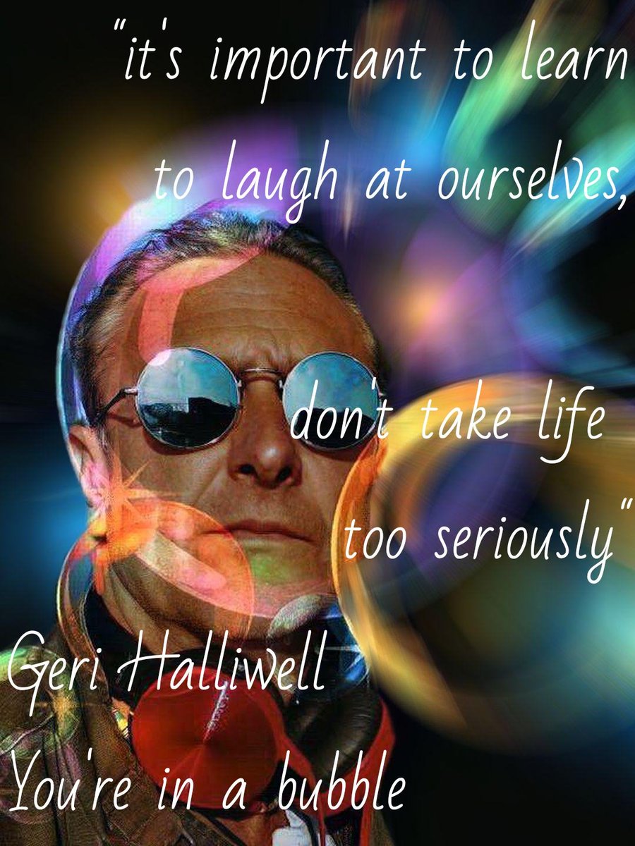 DavidCoppinger's tweet photo. Thanks for the tip @GeriHalliwell advice as valid today as it ever was. ✌️💜🎩 #bubble #karma #love #seriously #happy https://t.co/oveE8rHJWL