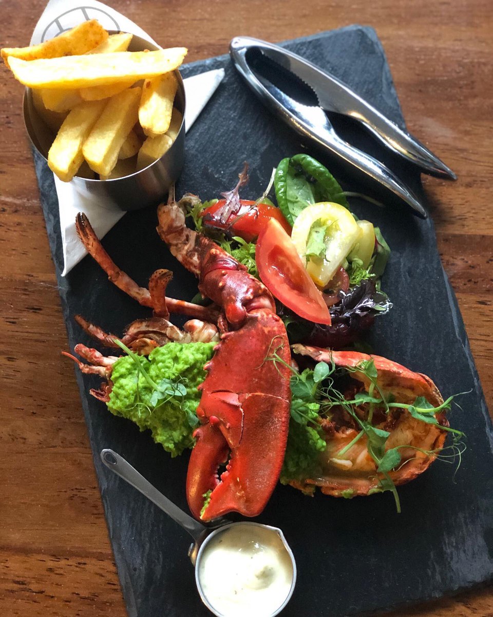 cornstore_cork's tweet photo. Enjoy POSH FISH &amp; CHIPS alfresco tonight in our fabulous new outdoor seating area... LOBSTER &amp; CHIPS, proper chips, pea purée, salad &amp; tartare sauce, a great option to enjoy this warm weather...#lobsters 🦞 #seafood #localseafood #lobster&amp;chips #poshfish #cornstorecork #cornstore https://t.co/UylxDFCyZw