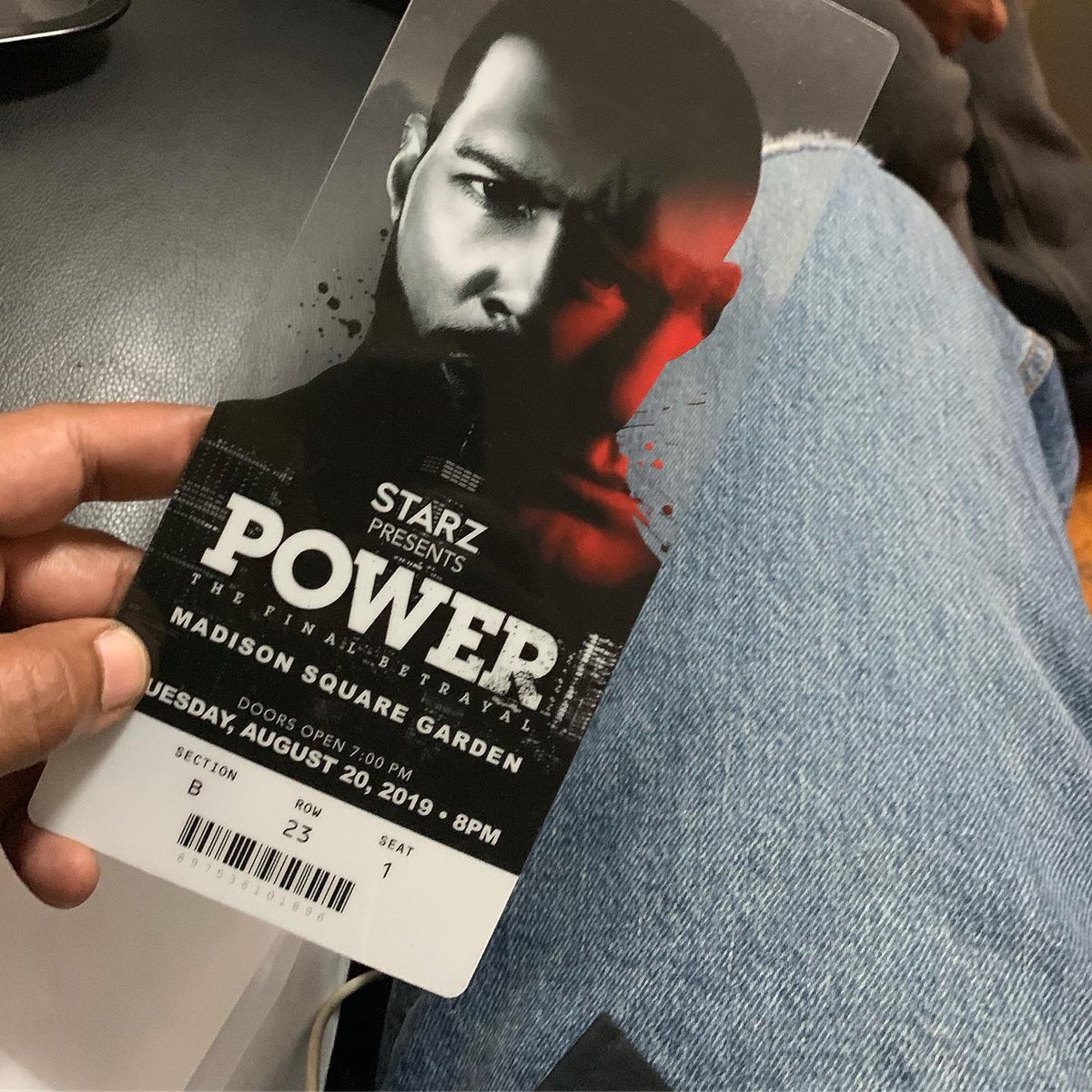 JBettis420's tweet photo. Had a blast at the #PowerPremiere ! Salute to the whole team for all the hard work everyone put in! Last night was a great success. Thank you to everyone who came out  #Love #PowerAtMSG #Power #TheFinalBetrayal 🔥 https://t.co/k96KED7Pmh