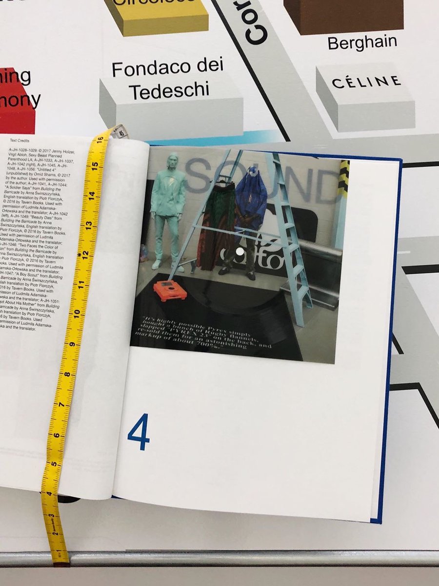 virgil abloh on X: “ARTWORK” museum catalog & book **special edition**  it's the book inside the picture of the other version. Juergen Teller vinyl  included. Tape messure bookmark. available via