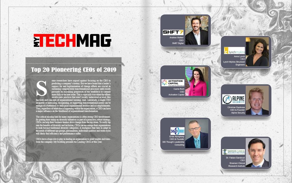 NHBANKERS's tweet image. Congratulations to Mark Pitkin, CEO, Sugar River Bank for being named @My_TechMag Top 20 Pioneering CEOs #TopCEOsEdition #MYTECHMAG