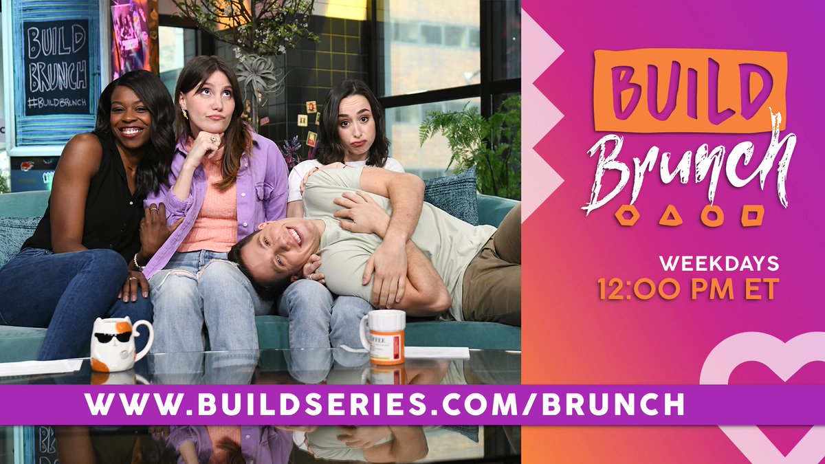 BUILDseriesNYC's tweet photo. #BUILDBrunch is serving up what's hot in pop culture at 12PM ET! ☕️🍳🥂 Join the table: https://t.co/a5YY1CqPI5. https://t.co/8nUGsTplNJ