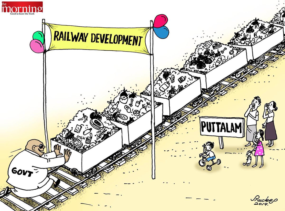 cartoonlka's tweet photo. Cartoon by RC Pradeep @RcSullan
#lka #SriLanka #GarbageCrisis #CleanPuttalam #Aruwakkalu https://t.co/vrF3iiqcKt
