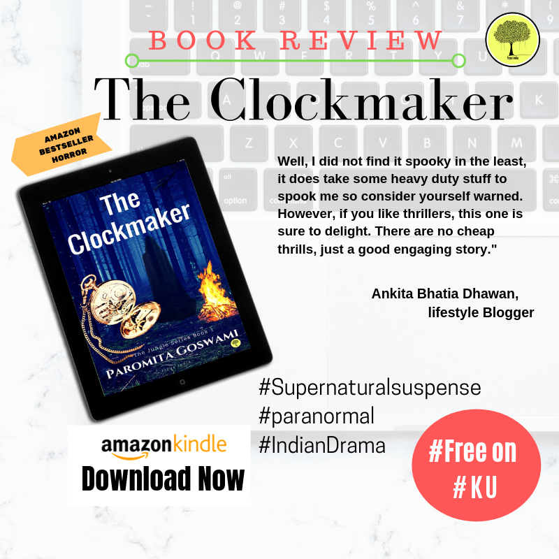 authorparomita's tweet photo. #bookreview
#jungleseries
#theclockmaker
#horror
#supernatural
I read the book in one day or rather night. Yes, it was one of those ‘baby needs to be held throughout’ nights and The Clockmaker ensured I do not doze off. - Ankita Dhawan
https://t.co/H7rV6BobyQ https://t.co/lCvmni8QuR