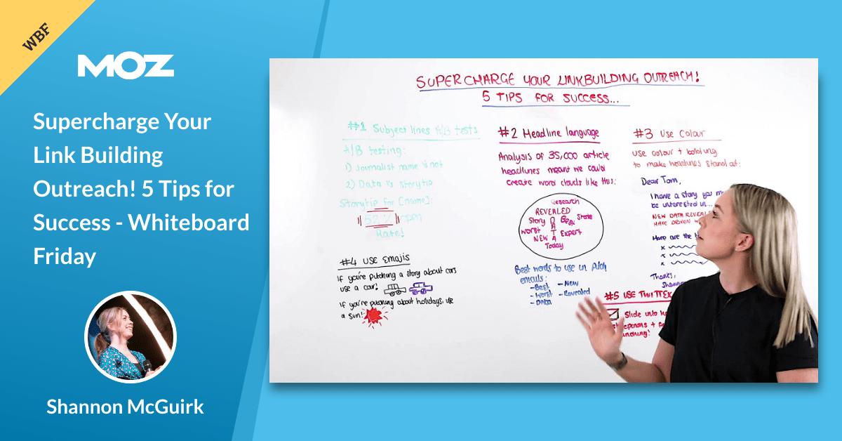 Supercharge Your Link Building Outreach! 5 Tips for Success - Whiteboard Friday buff.ly/33ppQ6i via <a href="/Moz/">Moz</a>