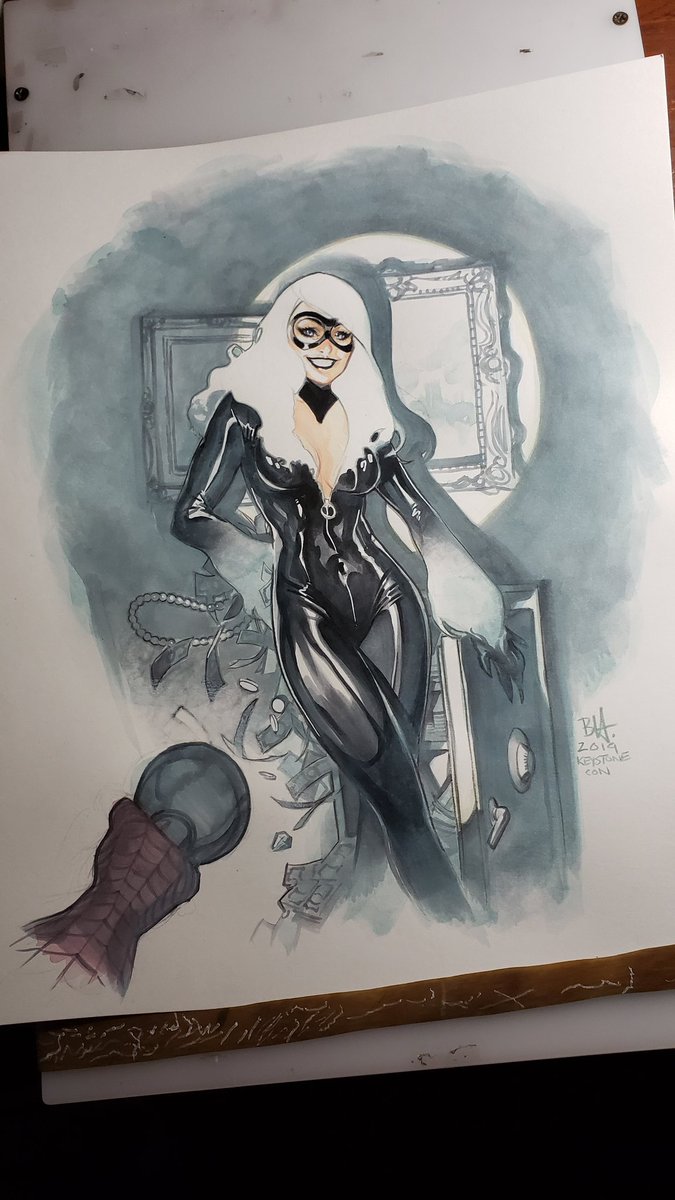 benharveyart's tweet photo. #precommission for @keystonecomiccon 2019🕷️🕸️
_
#spiderman #blackcat #spiderverse #feliciahardy #spidermanandblackcat #marvel #benharveyart #artistalliez https://t.co/7PVCfzooCU