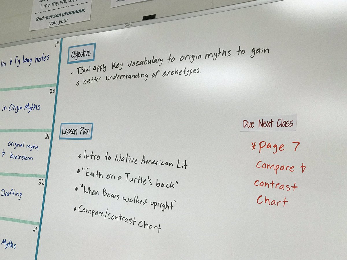 InmanSchools's tweet photo. #TeacherClarity in Mrs. Bloom’s English classroom. Clear expectations for learning  #Communication #DriveStudentSuccess via @tweinbrenner448 https://t.co/RFE0b1xwmT
