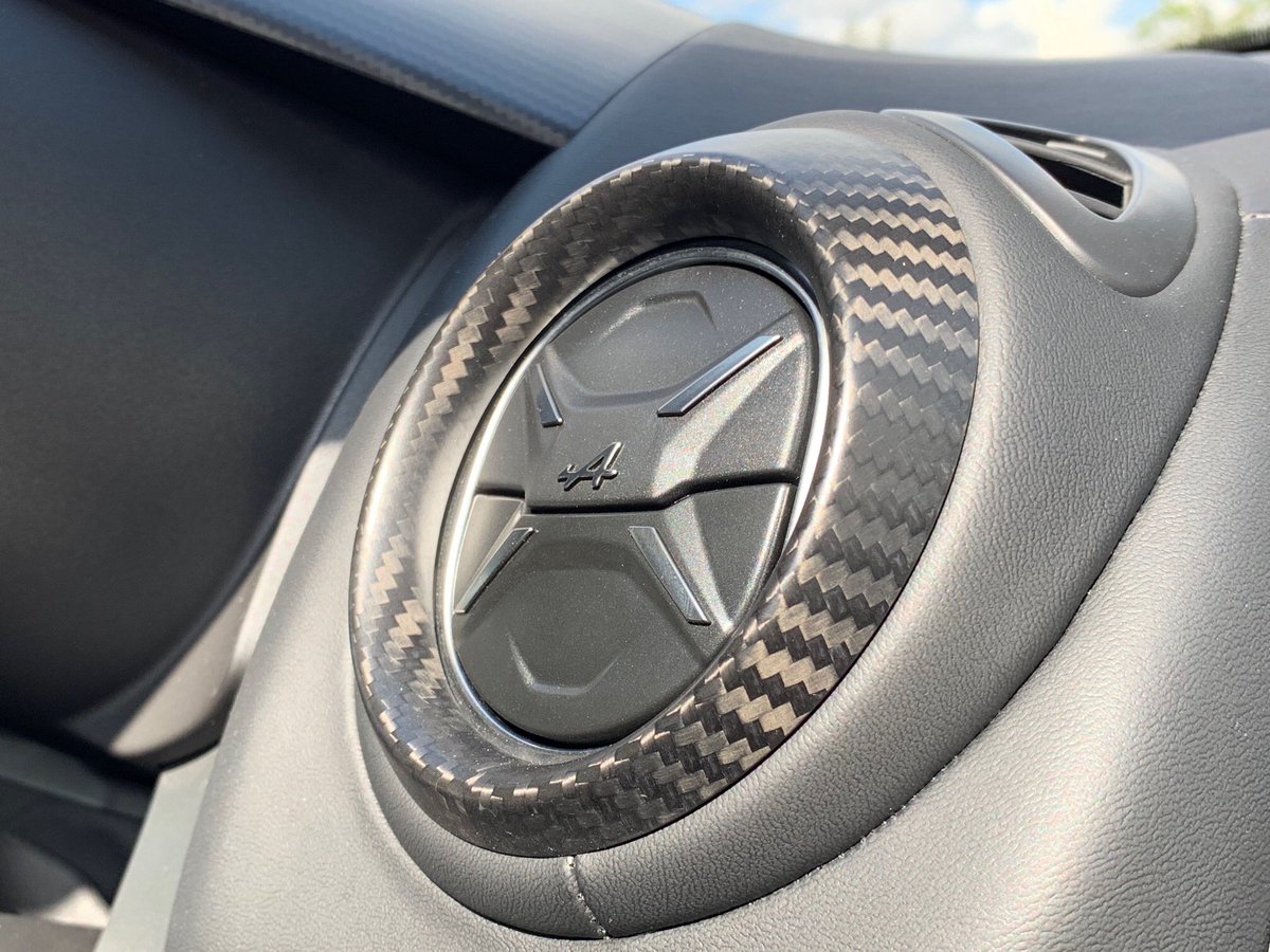 AlpineCentre's tweet photo. We’ve had carbon-fibre effect decals fitted onto our #AlpineA110 demo - who else thinks it looks amazing? 🙋‍♀️🙋‍♂️

If you want the same effect on your Alpine, please call Joe our #AlpineSpecialist on 01962 810013.
#detailing #carbonfibre #testdrive https://t.co/WYI50M9xgW