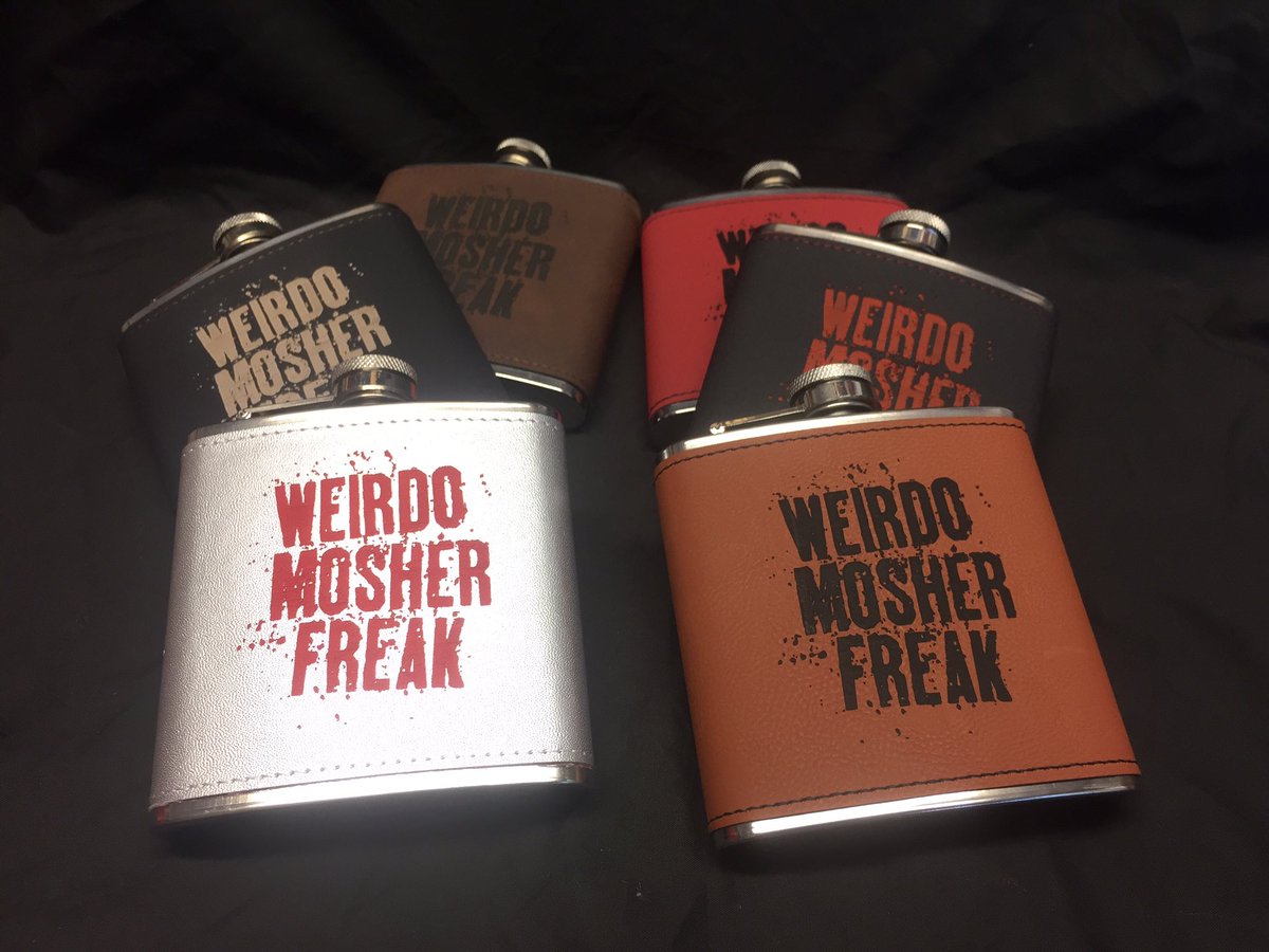 MoominMerch's tweet image. Some cool new leather clad hip flasks made up for the @sophie_charity