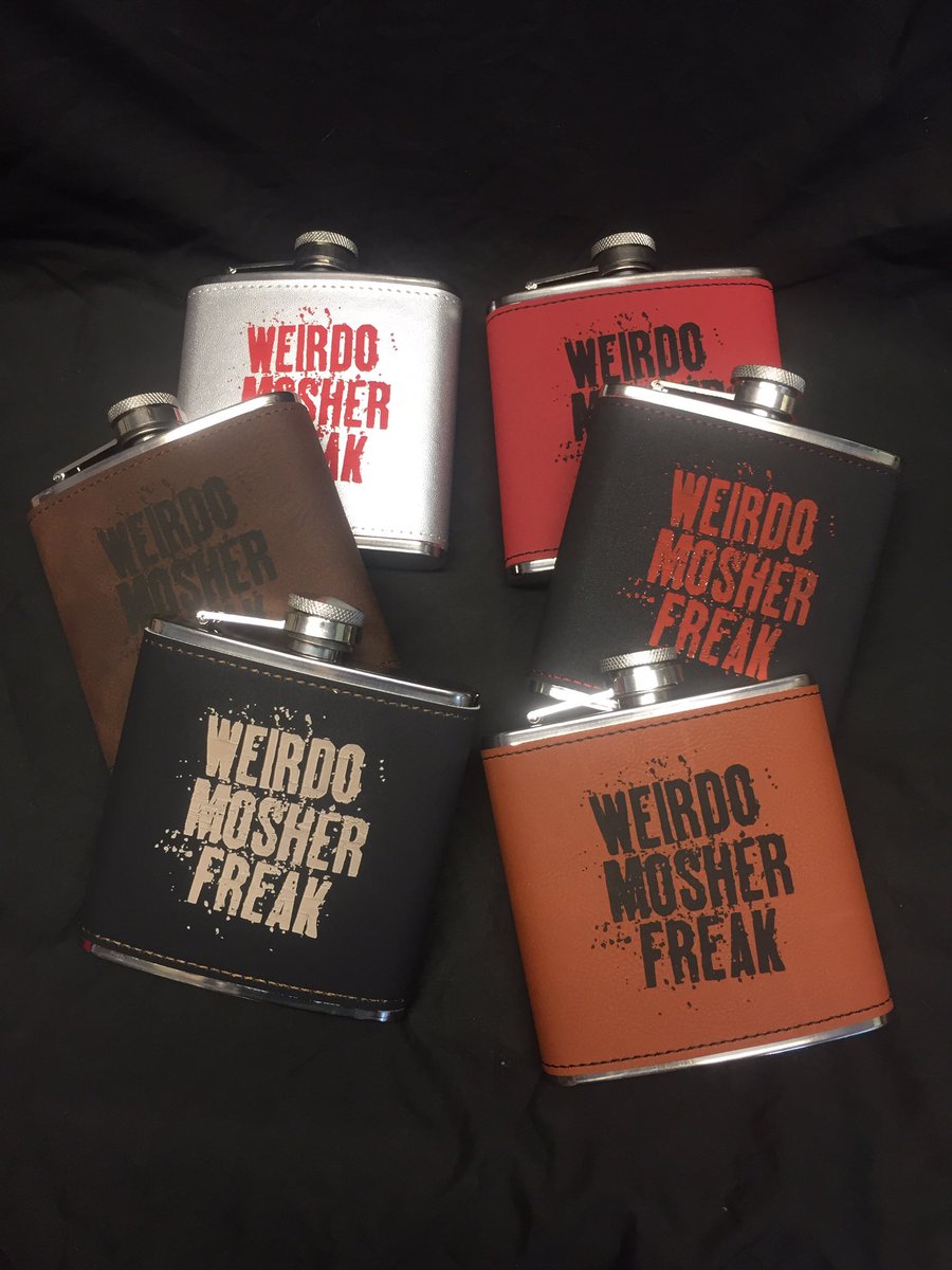 MoominMerch's tweet image. Some cool new leather clad hip flasks made up for the @sophie_charity