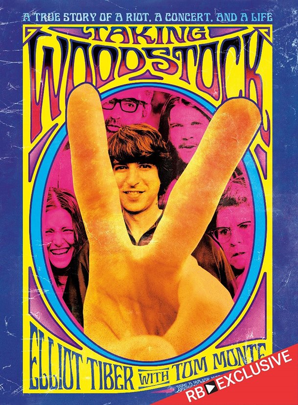 a book cover with a giant hand making a peace sign