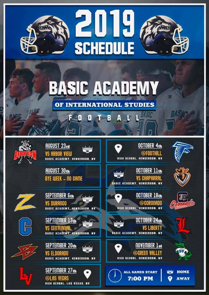 The football team kicks off their season this Friday against Arbor View. Come out and support our Wolves!