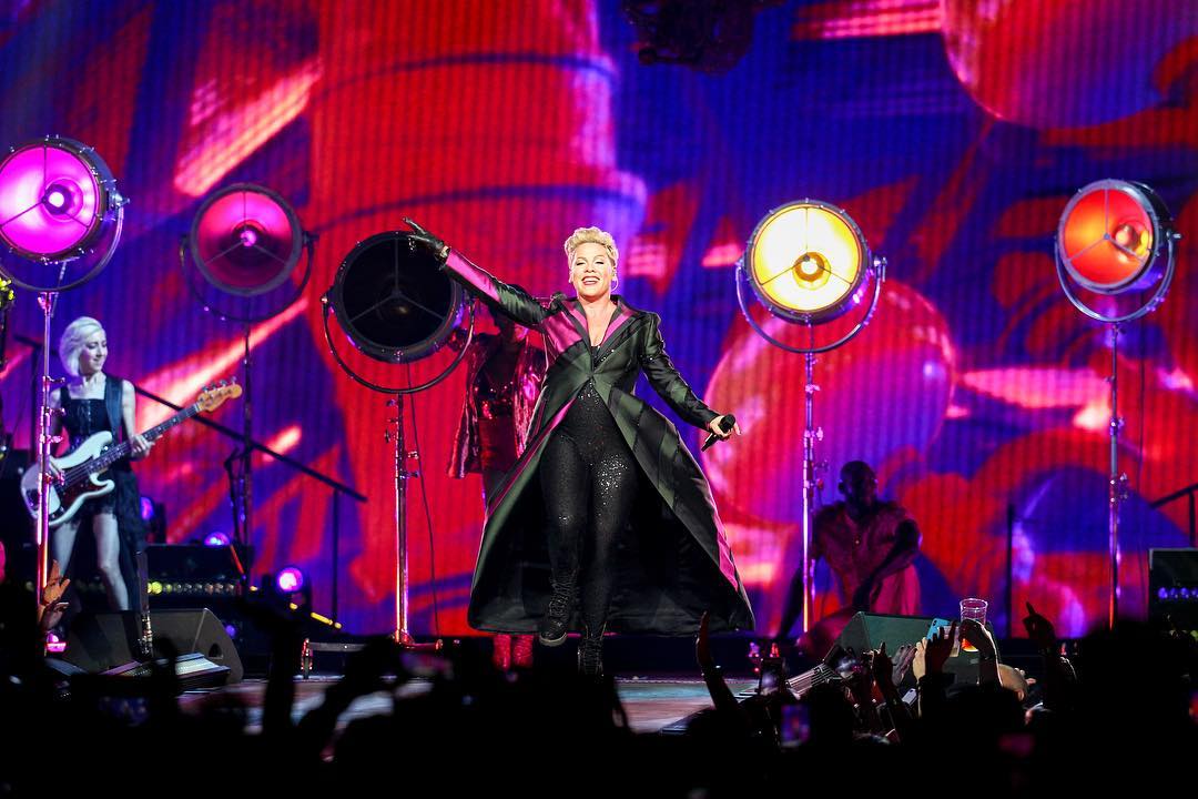  @Pink became the highest-grossing female artist in the history of Oceania, and the second artist in general, behind the legendary Rolling Stones.