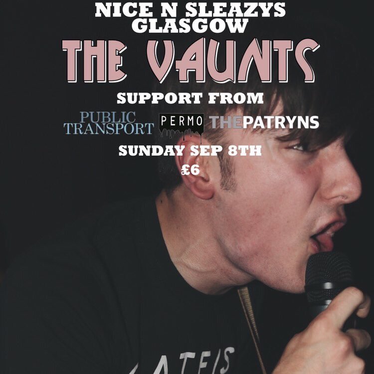 You don’t want to miss this one

<a href="/thevaunts/">The Vaunts</a> headline <a href="/nice_n_sleazy/">Nice N Sleazy</a>  8th Sept with support from yours truly 

Tickets: thevaunts.eventbrite.co.uk