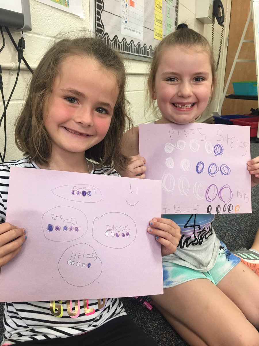MonroeStock1's tweet image. First grade students working on the number 5 today in math!  Students using a variety of strategies to master their number pairs that make 5!  😀🏗✏️ #WeareNR #MyOhioClassroom #Multipleintelligence