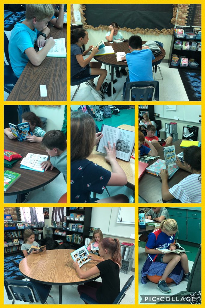 Getting some independent reading time in today! #freechoice #bulldogreaders #hceproud <a href="/hcebulldogs/">Hill Country ES- Bandera ISD</a>