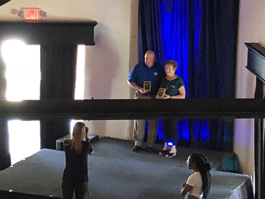 nctcathletics's tweet photo. AD and Head Softball Coach Van Hedrick was honored for 25 years at NCTC! Thanks for all you do 🦁 https://t.co/mU8oYYuDHa
