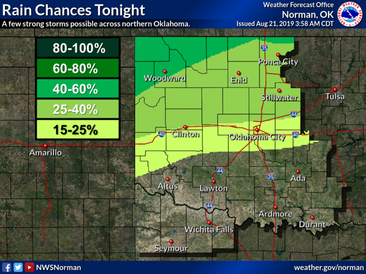 FettersEM's tweet photo. Its hot again....we have a chance for rain and storms this evening, overnight, and tomorrow.....temperatures tomorrow should be cooler... #okwx #grantcountyok #hotweather #storms https://t.co/2usfgH38RM