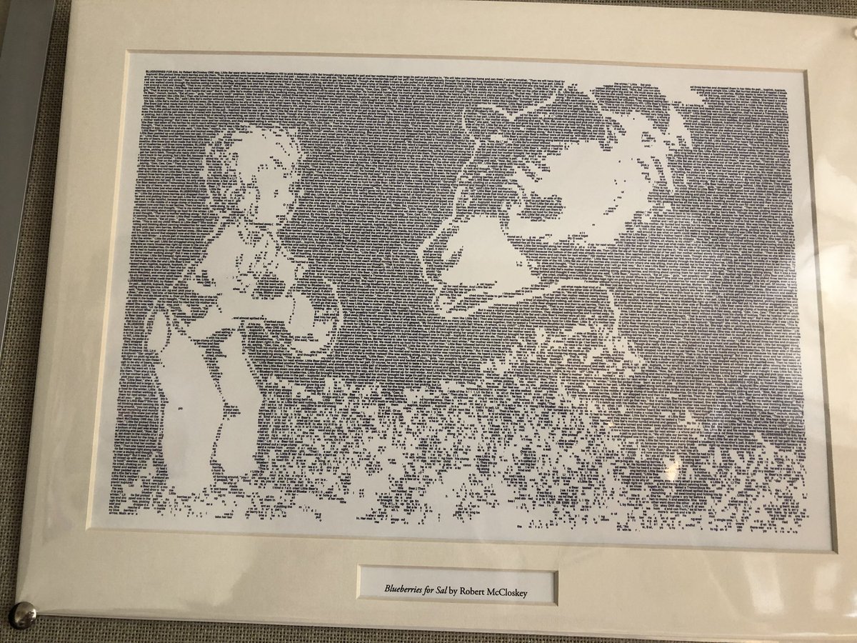 JenSchwanke's tweet photo. JaniceJaniceJanice!  Look at this piece I got in a bookstore in @YellowSpringsOH this summer!  
The image is created from words from the text ❤️
@JaniceKuchinka #favoritebookEVER https://t.co/K6t7B5kI1m
