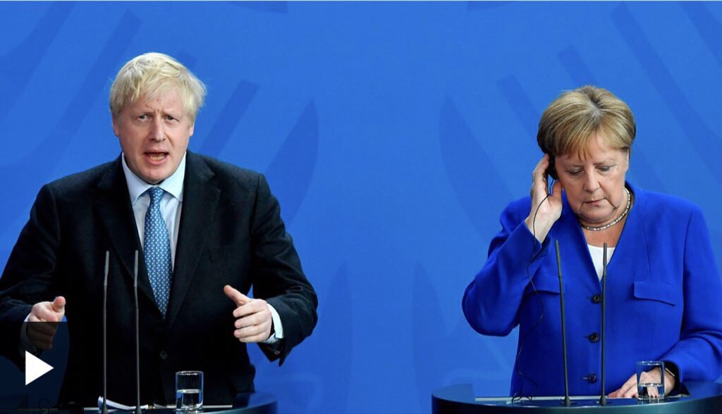 GoldenVision90's tweet image. Merkel looks like she’s DJing an absolutely sensational trance set. Johnson’s five pills in and claims he can “literally see the beat”.