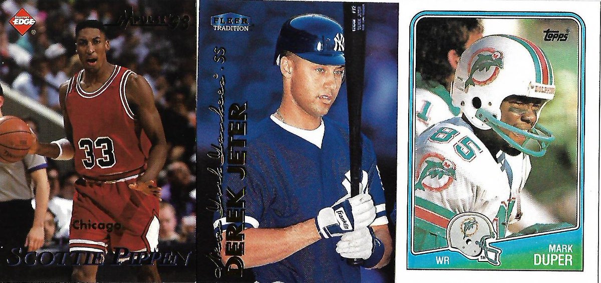 Buydirectsports's tweet photo. #FreeGiveaway #Sports #Collectibles
@Buydirectsports
1 Winner will #Win these 3 Mint Vintage #SportsCards #1 1998 #CollectorsEdge #ScottiePippen #Bulls #2 1999 #Fleer #DerekJeter #Yankees #3 1988 #Topps #MarkDuper #Dolphins Enter Here: https://t.co/jCqK6t3U0c https://t.co/Jm5bYEbUGy