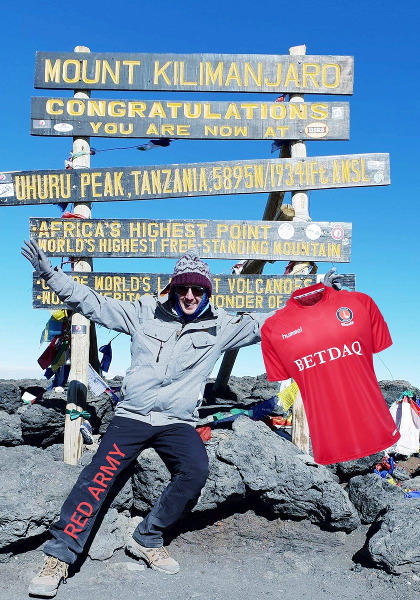 bellios1's tweet photo. @CAFCofficial last year I climbed Kilimanjaro but nothing compared to the playoff final highs #CAFC #BigScreenHereICome #UpTheAddicks #ThisOnesForAfrica #Cloud9Baby https://t.co/OeeZZCqCKn