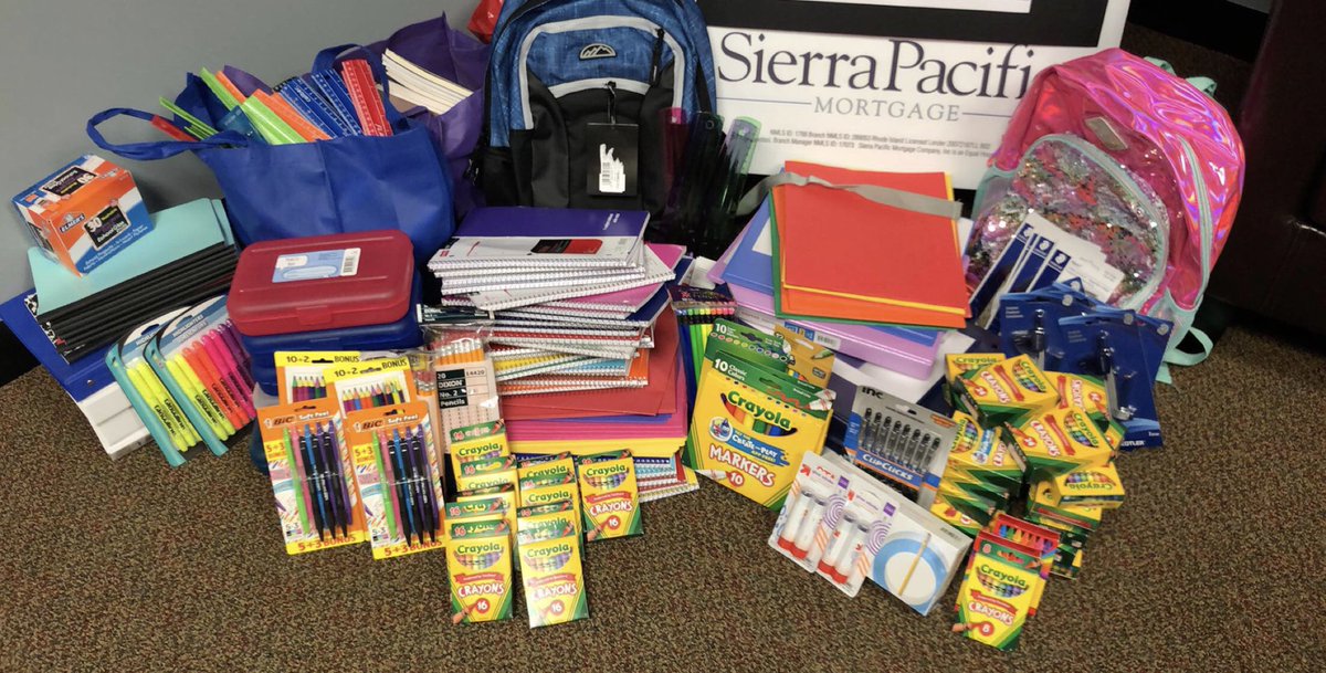 What an incredible turnout for our #backtoschool #schoolsuppliesdrive !! Tomorrow we make the delivery to Tri-County Community Action to drop off all the donations we received! ✨ Special thanks to everyone that helped donate, we are so thankful!! ✨#sierrainthecommunity 🤗