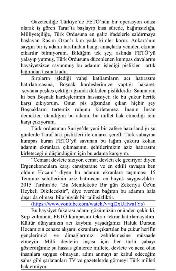 💥 MHP Milletvekili Saffet Sancaklı'dan yeniden ekrana dönen Rasim Ozan Kütahyalı için açıklama: "Ömür boyu peşindeyim."