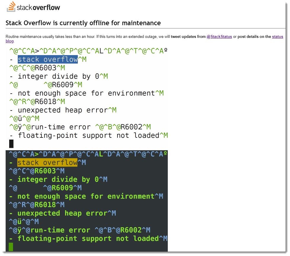 craiger's tweet image. What impacts developer productivity more than when GitHub is down?  #StackOverflowDown