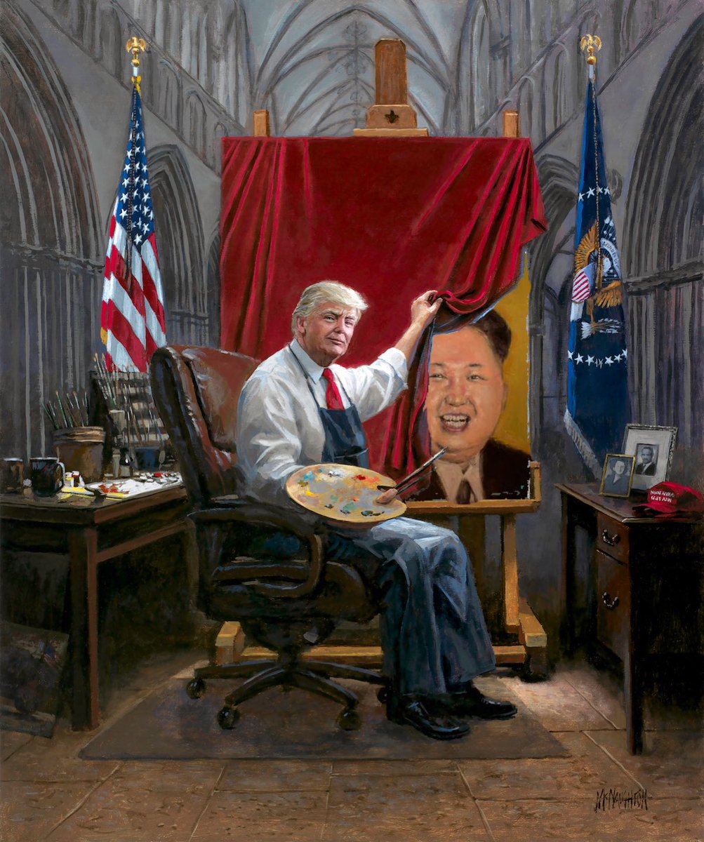 wloglobal's tweet photo. Hereโs my take on the latest Trump painting by Jon McNaughten called โThe Masterpieceโ. #TrumpMasterpiece https://t.co/fnHq6wyQyk