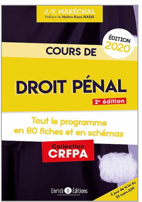 Dernière ligne droite pour le #CRFPA2019 ! Voici les rééditions de 3 de nos ouvrages :
Cours de droit des obligations édition 2020 : bit.ly/2zelb9K
Cours de droit pénal édition 2020 : bit.ly/2ZkTJWk
Cours de procédure pénal édition 2020 : bit.ly/33LbihI