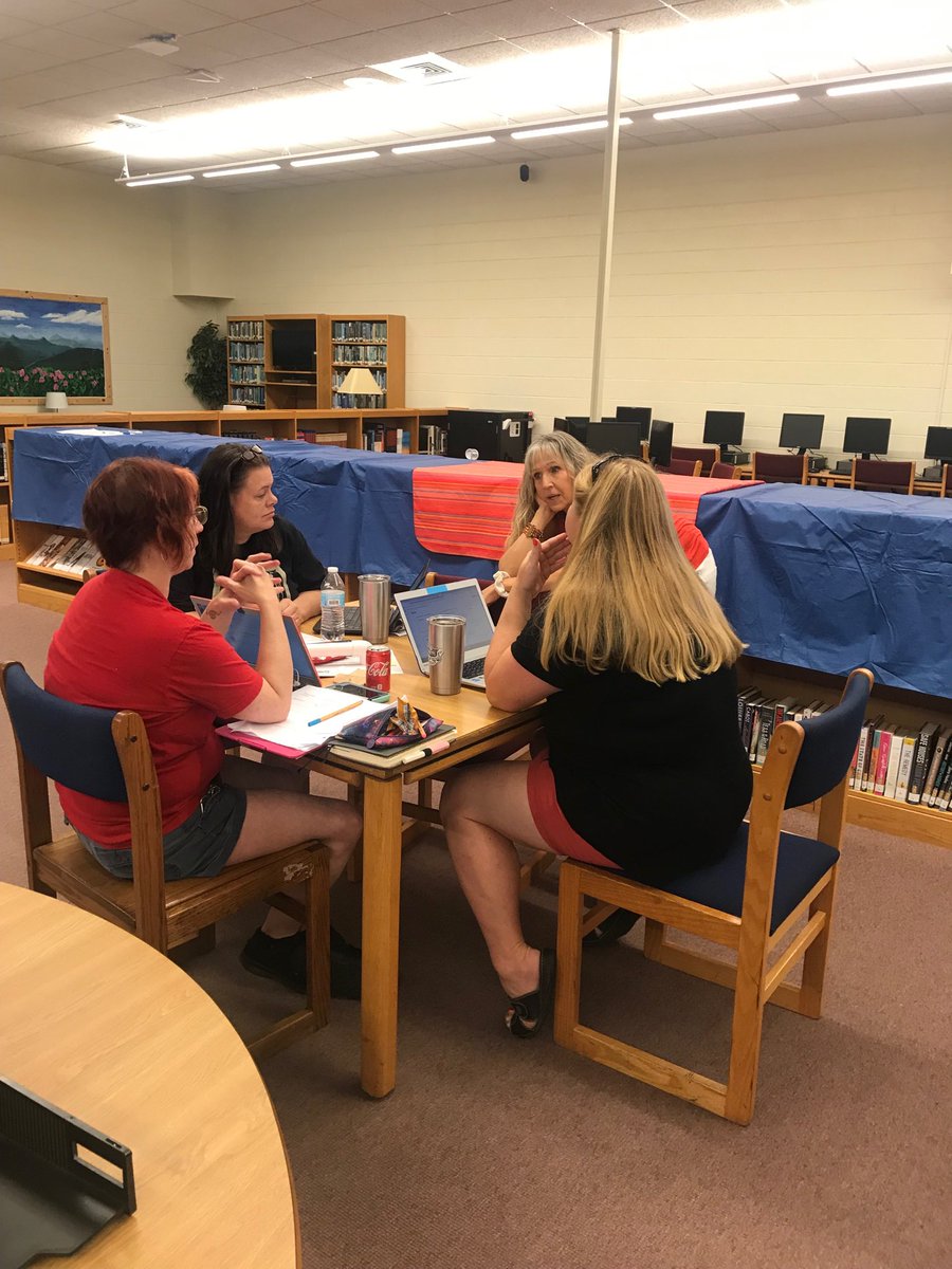 psuttonteacher's tweet photo. High school science teachers hard at work planning lessons with literacy in mind!!! #purposefulplanning ⁦@HCPSNC⁩ https://t.co/rRJbjeR42I