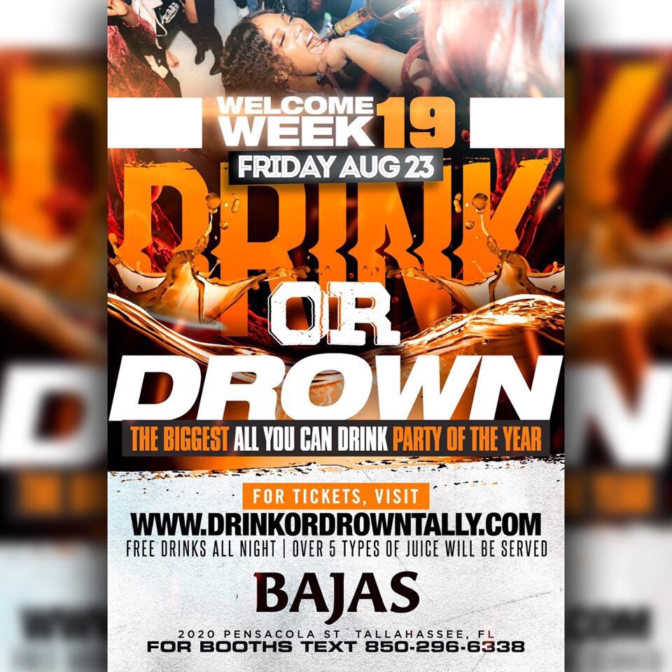 IGT_PROMO's tweet photo. 🗣 CATCH ME THIS FRIDAY #DRINKorDROWN WELCOME WEEK 19‼️ THE BIGGEST ALL YOU CAN DRINK PARTY OF THE YEAR 🥤💦 • BOOTHS WILL SELL OUT‼️ @DJWAVY904 @Tj_Harvey321 https://t.co/EWkigawne4