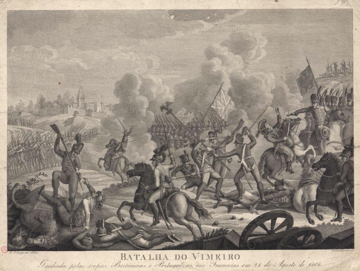 1792_1815's tweet photo. 21 août 1808 Bataille de #Vimeiro entre le général #Junot et le général anglais #Wellington. Cette défaite française va conduire à la convention de #Sintra et permettre l’évacuation de l’armée de Junot ainsi que la fin de la première invasion du #Portugal. https://t.co/1XeZ0S6AQj