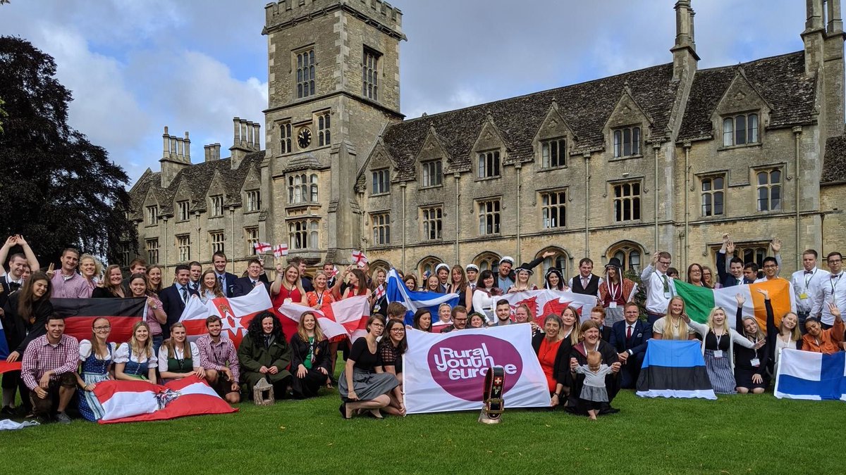 RoyalAgUni's tweet photo. Welcome to @Rally191's European Rally hosted by @NFYFC. It's a pleasure to see people from 15 organisations representing 14 European countries who will be discussing rural mental health and wellbeing during their stay. #ryerally #youngfarmers #OurRAU https://t.co/quxKgGBm00