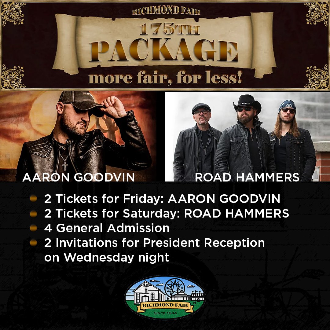 CONTEST:  The <a href="/RichmondFairON/">Richmond Fair</a> is on September 19th - 22nd and we want to give you the full experience! Retweet and follow for your chance to win a Richmond Fair 175th Package! 

*Must be a legal resident of Ontario to be eligible for all contests.*