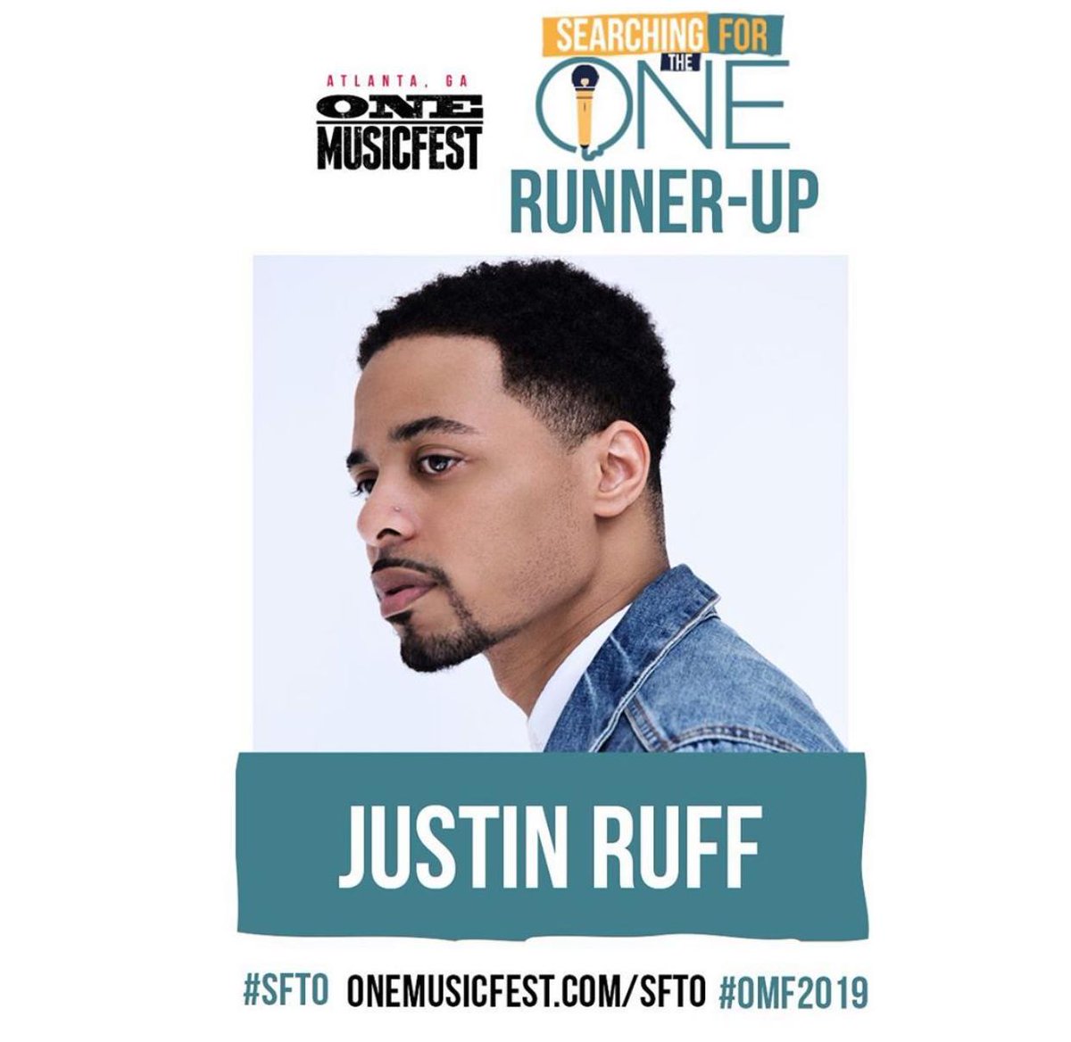 JustinRuffMusic's tweet photo. WE DID IT! It's official! You can catch me performing at @onemusicfest next month! #JustinRuffMusic #iGotNext https://t.co/jebc8rHL0D