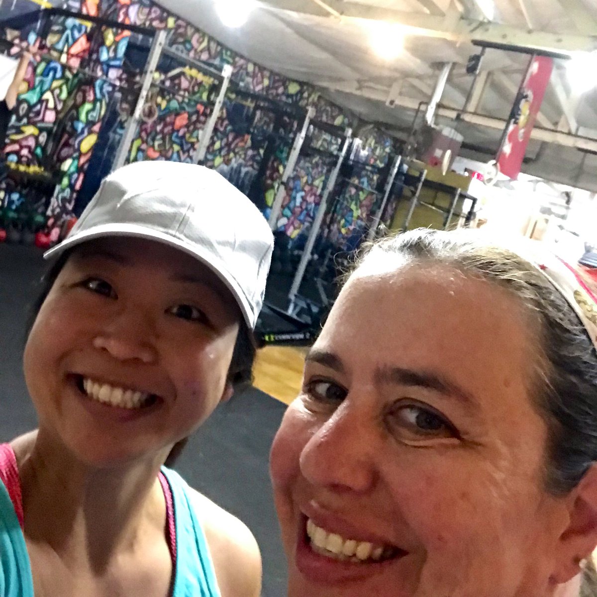 coxswainslog's tweet photo. No rowing today... Slept in until 5:30 (gasp!) and brought one of my favorite rowers to the Capitol Community Workout at a CrossFit gym. Yes, we got to erg. Thanks, @PhillipChenCA and @AsmMikeGipson for hosting. #politicalmuscle #caleg https://t.co/8wNwWB9Y3y