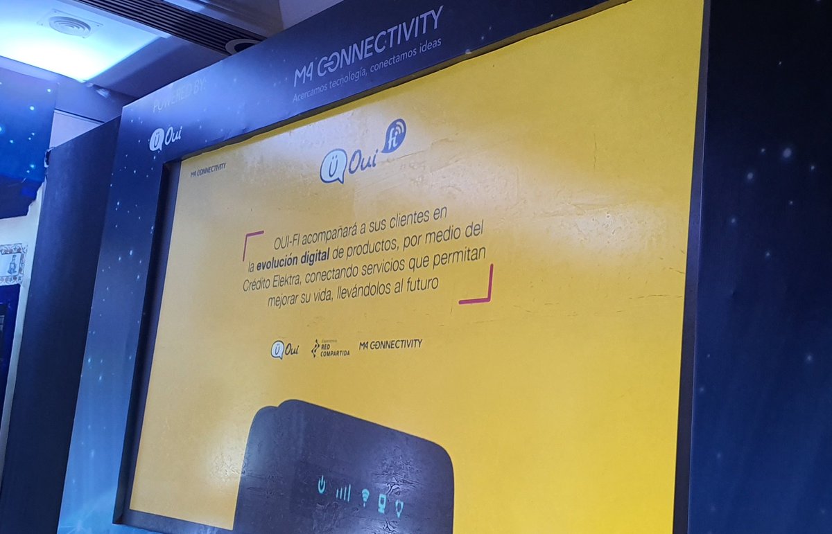 Entonces, el siguiente paso en la estrategia de @Tiendas_Elektra como proveedor de servicios de telecomunicaciones es Oui Fi, el nuevo servicio de internet doméstico, con M4 y la Red Compartida de <a href="/ALTANMx/">ALTÁN Redes</a> como principales socios.