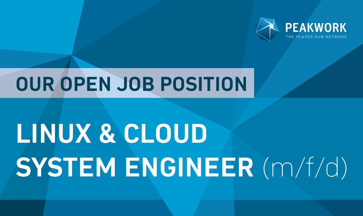 peakwork_GmbH's tweet image. We are looking for new colleagues!
Check out our job posting: LINUX &amp;amp; CLOUD SYSTEM ENGINEER (m/f/d)
#jointhepeakworkcrew #linuxsystemengineer #cloudsystemengineer #linux #cloud #openjobs #düsseldorf
peakwork.com/en-EN/careers/…