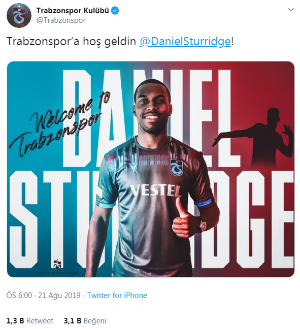 Trabzonspor'un Liverpool'dan ayrılan golcü oyuncu Sturridge ile anlaştığı haberleri yalan değil, külliyen yalan. (via <a href="/leventumit_erol/">𝓛𝓮𝓿𝓮𝓷𝓽 𝓤̈𝓶𝓲𝓽 𝓔𝓻𝓸𝓵</a>)