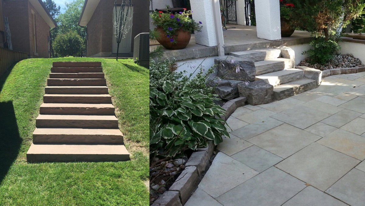 _RegalStone's tweet photo. Add the elegance of natural stone steps to your garden or patio, by using our well-crafted and hand dressed risers. Check out https://t.co/v0F4fbF8Nk for details! https://t.co/XoENLOySQi
