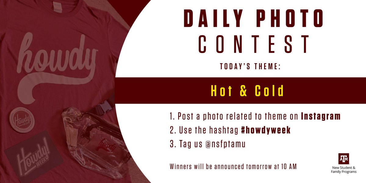 NSFPtamu's tweet photo. Come grab some ice cream and participate in our Daily Photo Contest. Today's theme is βοΈ &βοΈ! Be part of this fun event during #HowdyWeek.
#tamu23 #tamutransfer #tamu #aggies https://t.co/aLD6sTvq50
