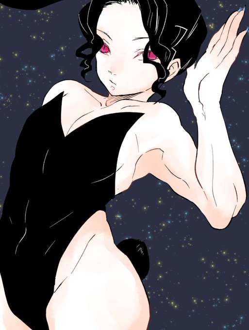 黒住さんがTwitterに投稿した鬼舞辻無惨(鬼滅の刃)のイラスト。